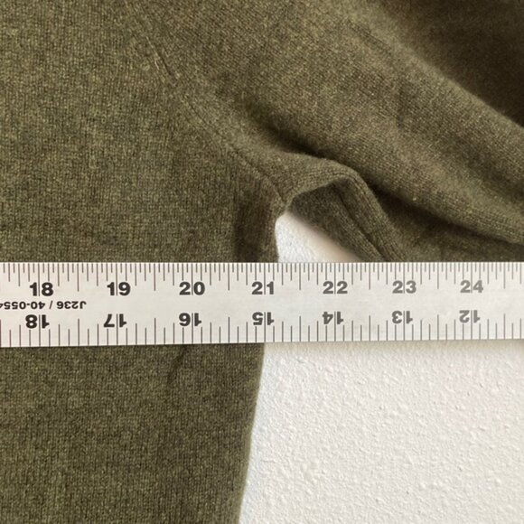 J. Crew Cashmere crewneck sweater Medium Dark Green - Picture 3 of 7
